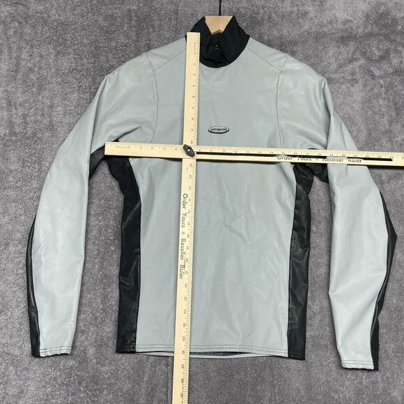 VTG Patagonia Waterproof Men M Gray Long Sleeve Fleece Lined Made in USA Rafting - Picture 5 of 8